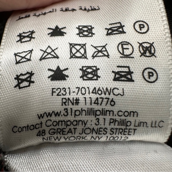 3.1 Phillip Lim Sweater Size Medium Wool Plaid Jacquard Oversized Womens - Picture 5 of 8